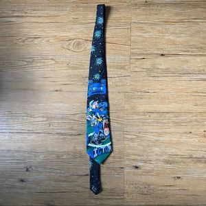 vintage 90s tasmanian devil detroit lions tie
